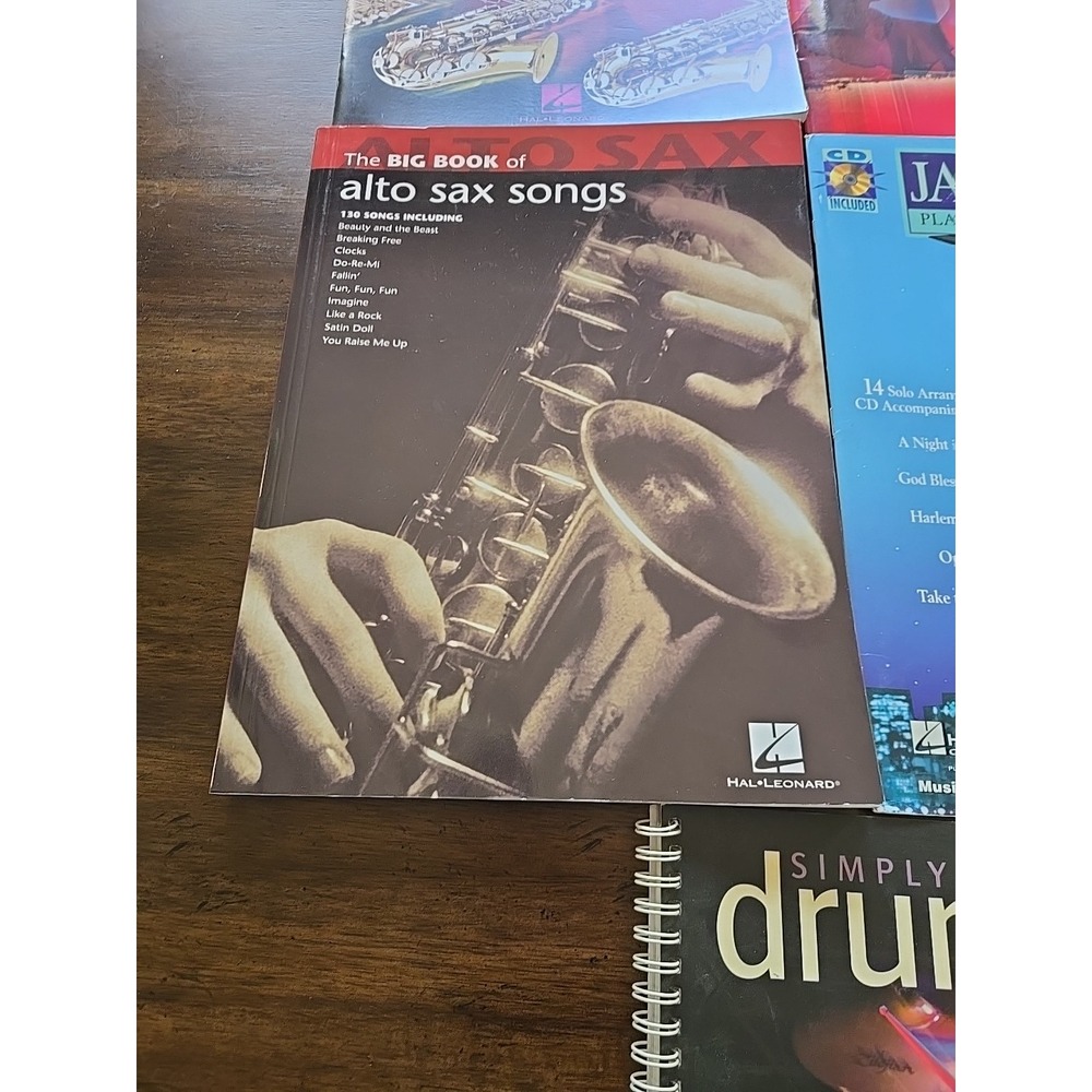 Lot Of 5 Music Books Very Cool Sax Drums Hal Leonard Blues - Picture 4 of 6